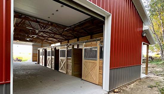 Equestrian Post Frame Construction Builders