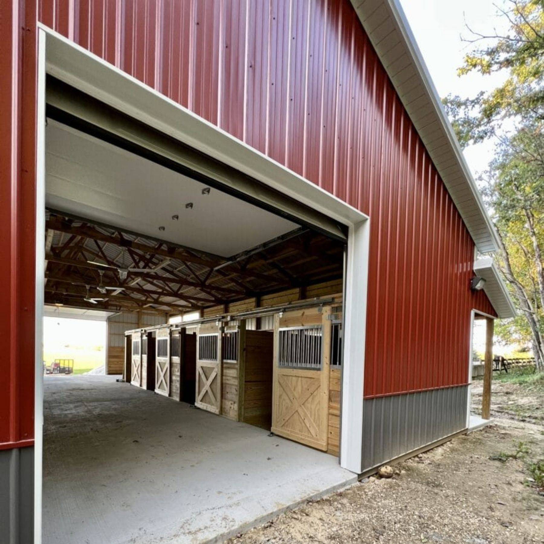 Post Frame Horse Barn Rebuild