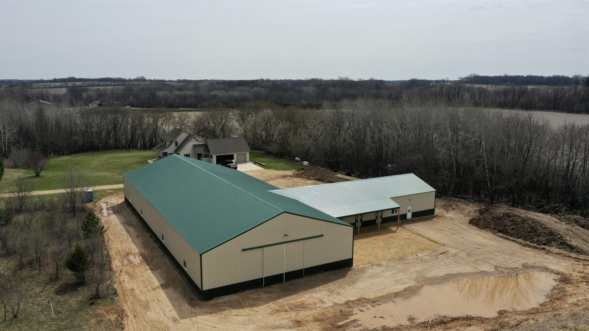 Post Frame Construction Riding Arena and Stall Barn